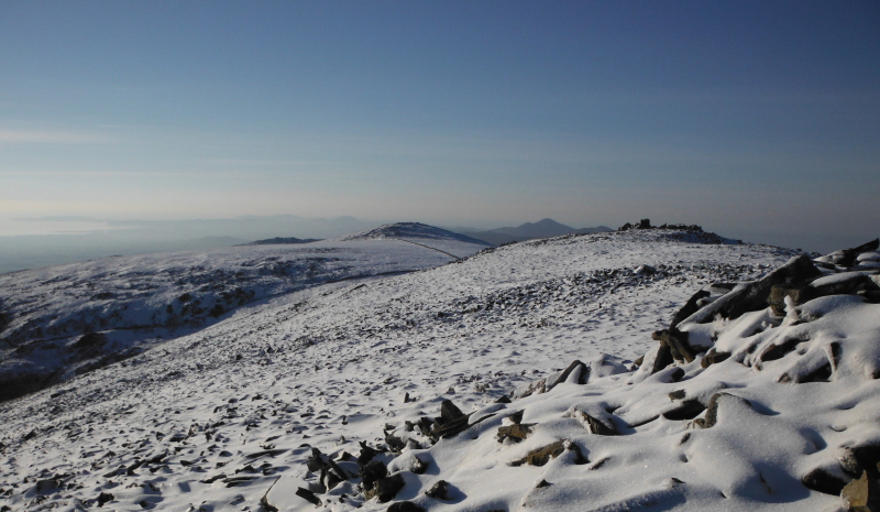  looking right down Craig Cwm Silyn 