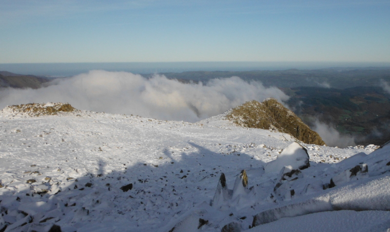  looking back along the ridge 