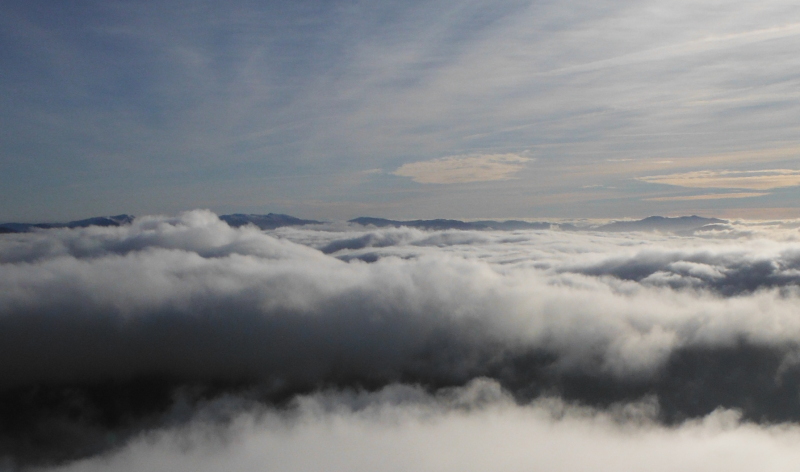  looking across to the Aran Range and Cadair Idris just peaking out of the cloud 