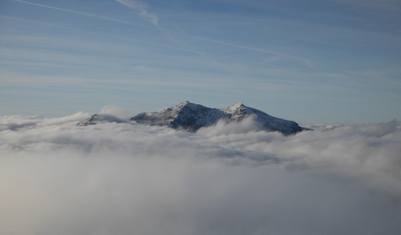  looking across to Snowdon surrounded by cloud 