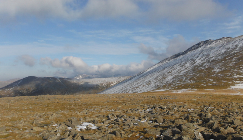  looking over to the  Carneddau