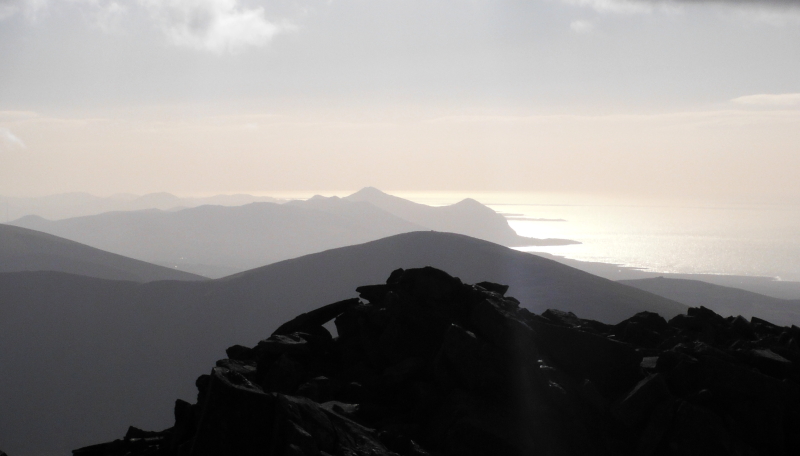  looking down the coast of the Lleyn Peninsula to Yr Eifl