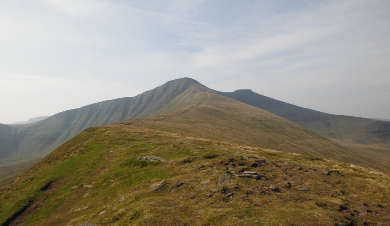  a last look back up to Pen y Fan 