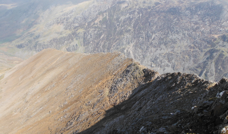  looking down the north ridge 