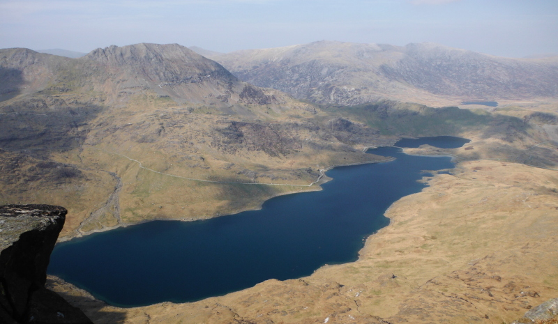  looking down of Llyn Llydaw 