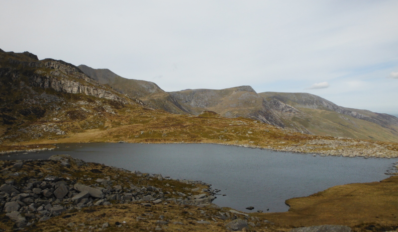  looking across Llyn Bochlwyd to the north end of the Glyders 