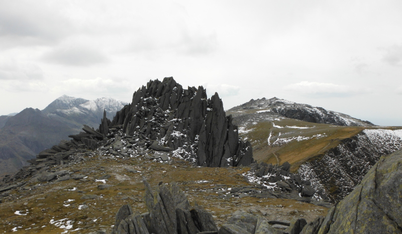  the rocky outcrop of Castell y Gwynt 