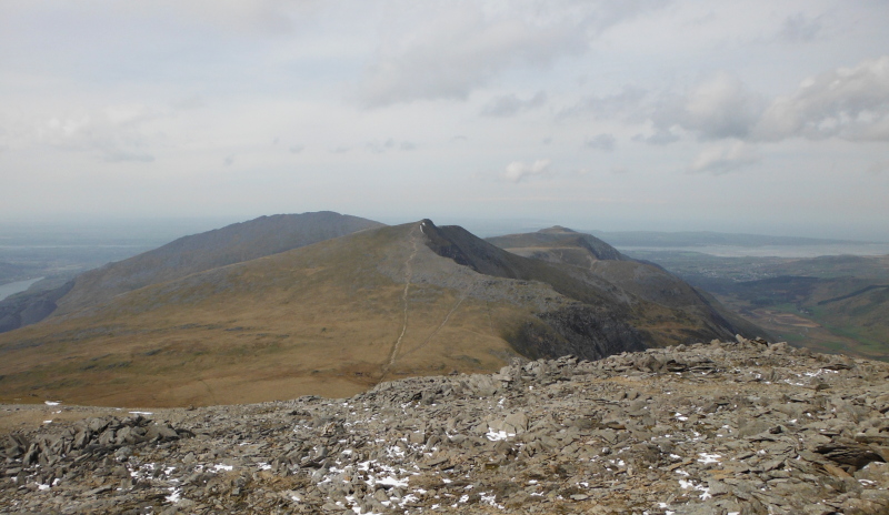  looking over to Y Garn 