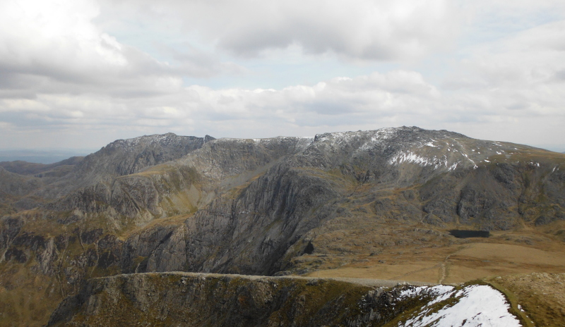  looking back to Glyder Fâch and Glyder Fawr 