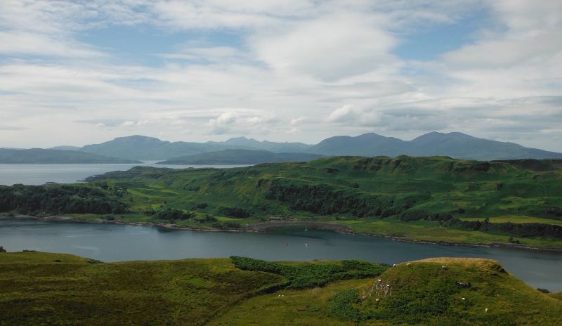  looking across to the mountains on Mull  