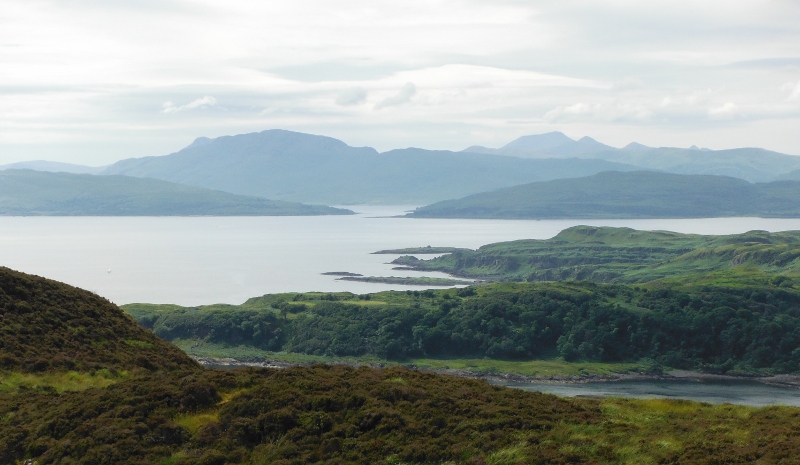  looking across to the mountains on Mull  