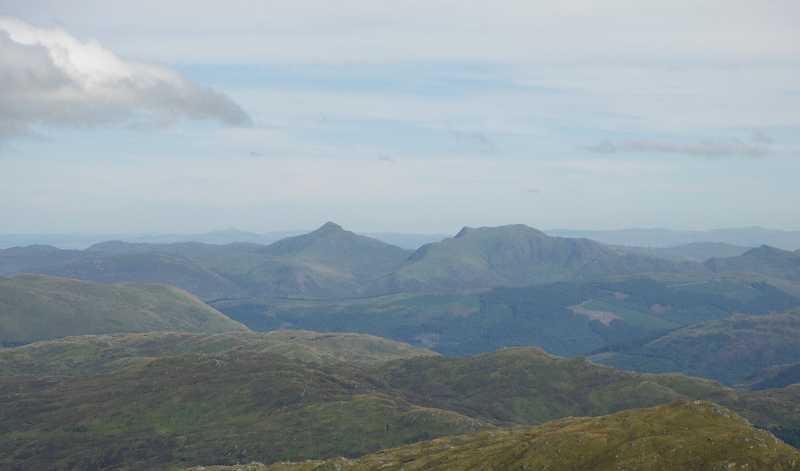  looking across to Ben Vorlich and Stùc a` Chroin  