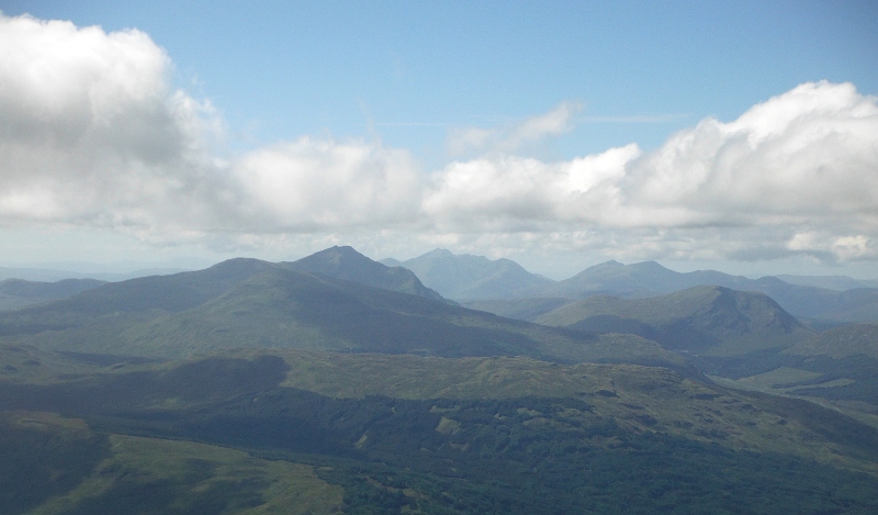  looking across to Ben Lui and Ben Cruachan  