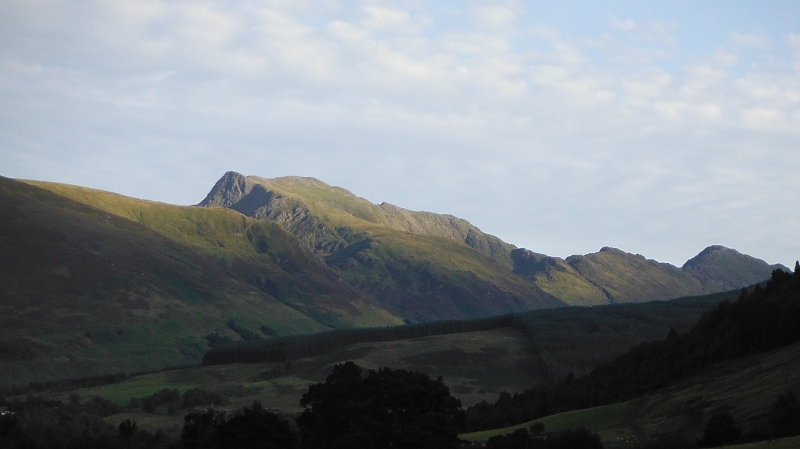  looking across to Stùc a` Chroin catching the last of the sun  