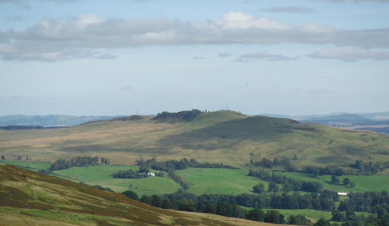  looking down on Milquhanzie Hill 