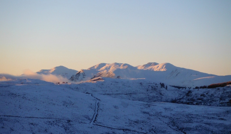 looking across to the munros above Glen Lyon 