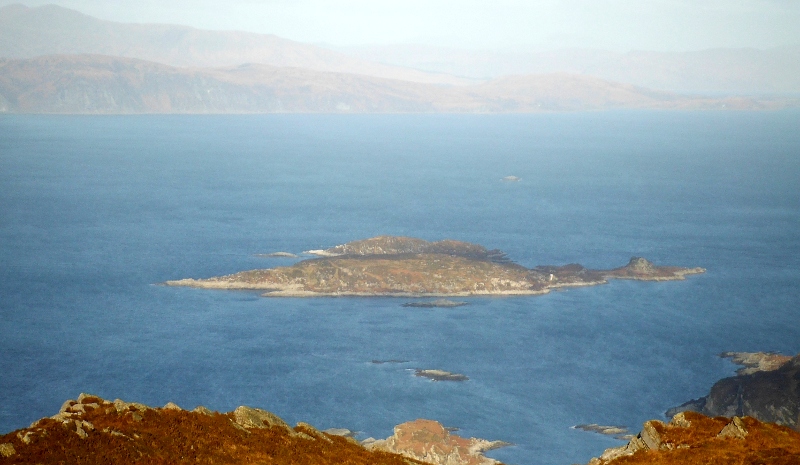  a closer view looking down on Eilean Dubh Mór and Eilean Dubh Beag 