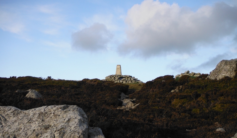  the cairn on Holyhead Mountain 