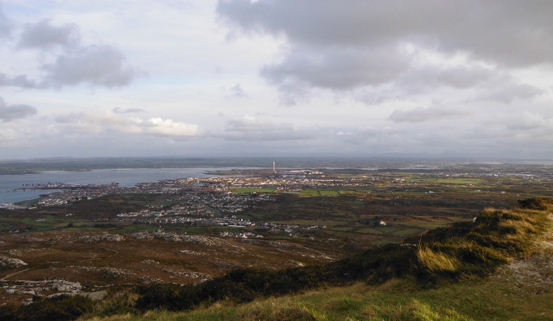  looking down on Holyhead  