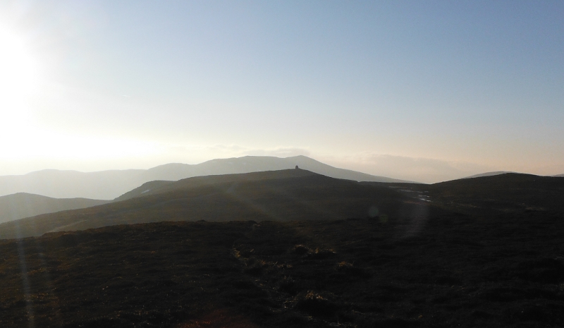  looking across to the other cairn and Carn Chòis 