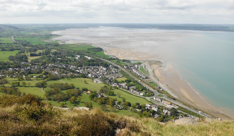  looking down on Llanfairfechan and the Lavan Sands 