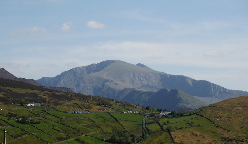  an unusual view of Snowdon from the north 