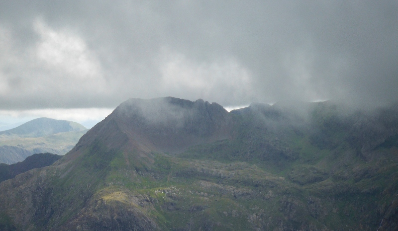  Crib Goch almost out of the cloud 