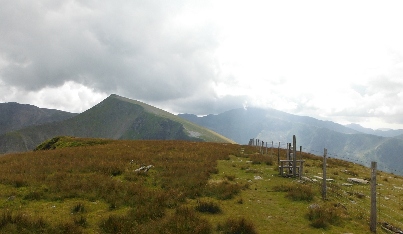  my route across to Y Garn 