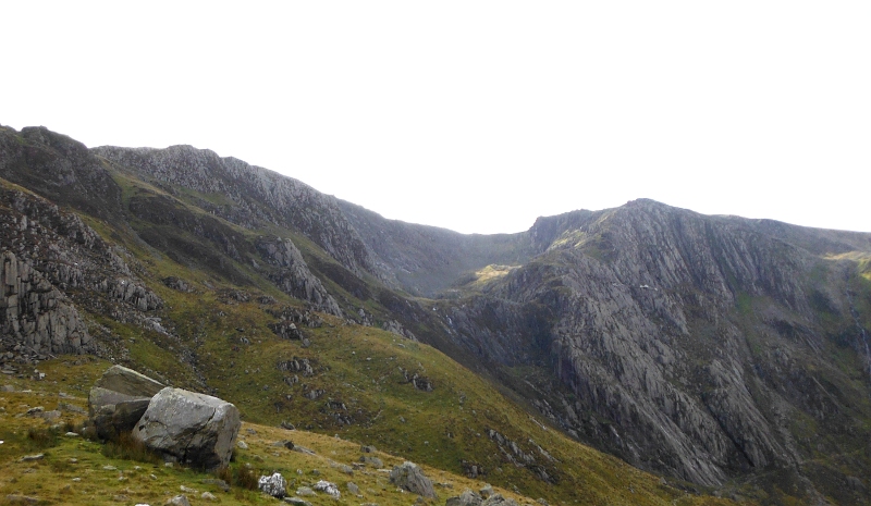  looking up into Cwm Cneifion 