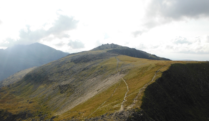  looking up to Glyder Fawr 