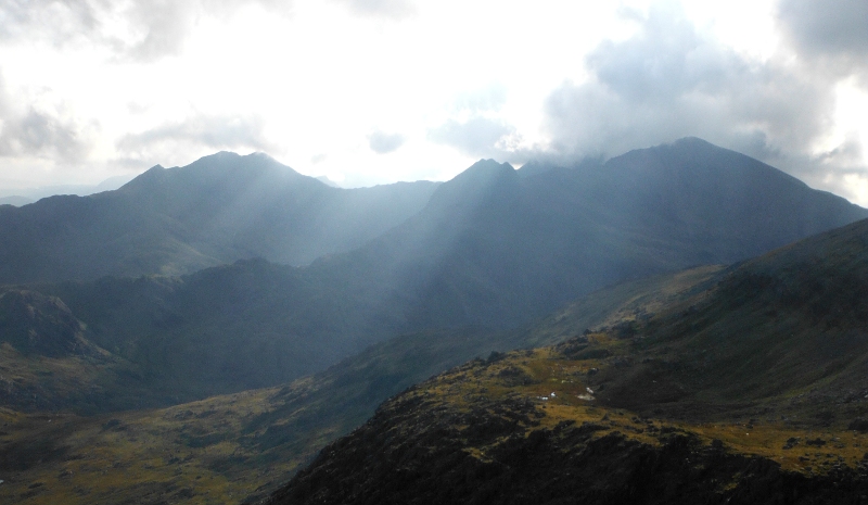  looking across to the lighting on the Snowdon block 