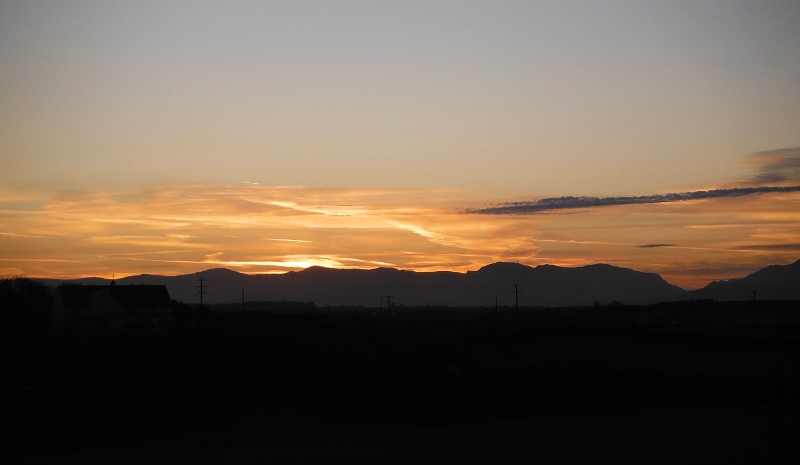  the sunrise over Snowdonia 