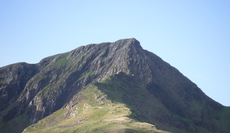  looking up to Foel-goch 