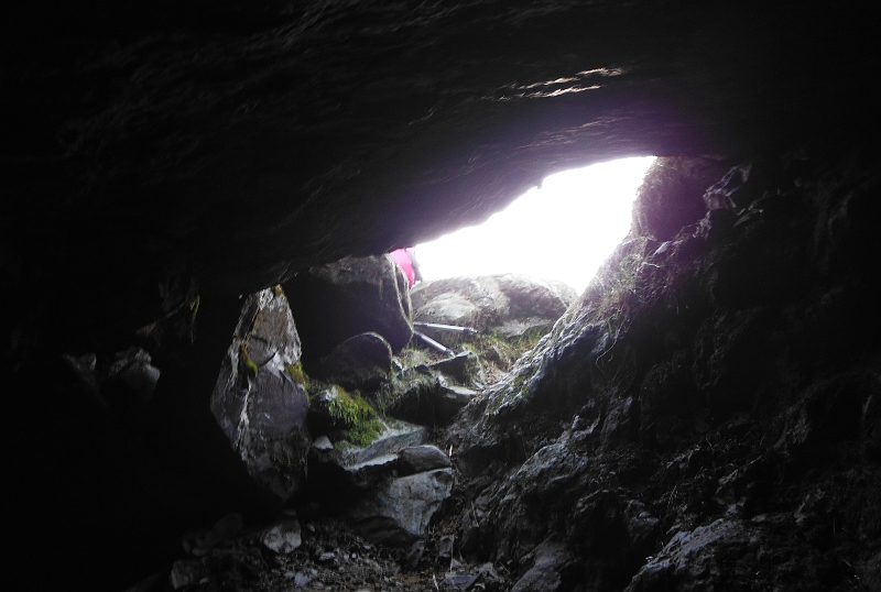  looking out of the cave 