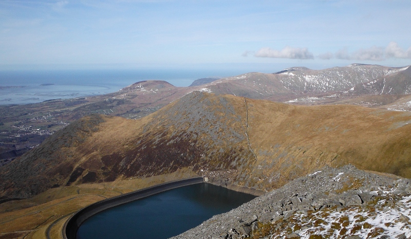  the Marchlyn Mawr reservoir and Carnedd y Filiast 