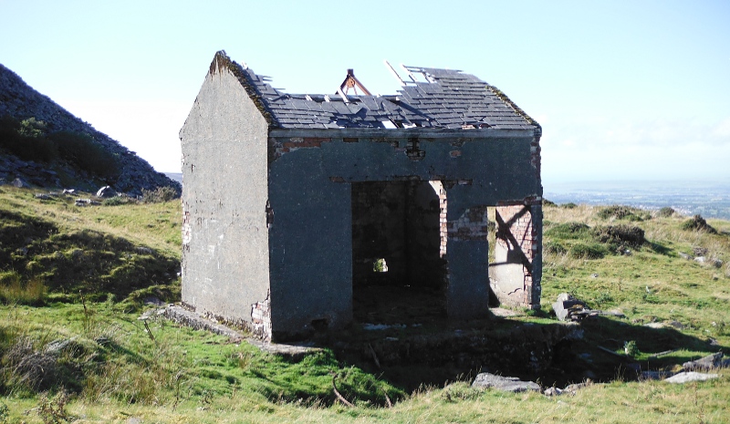  the remains of the building 