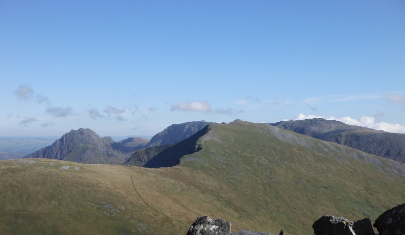  the Glyders now clear of cloud 