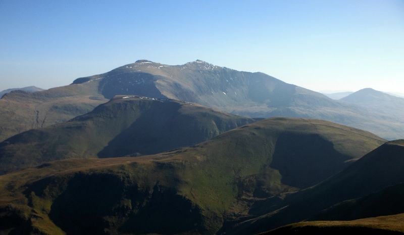  looking along the ridge to Snowdon 