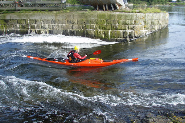 photograph of Fraser on the main wave