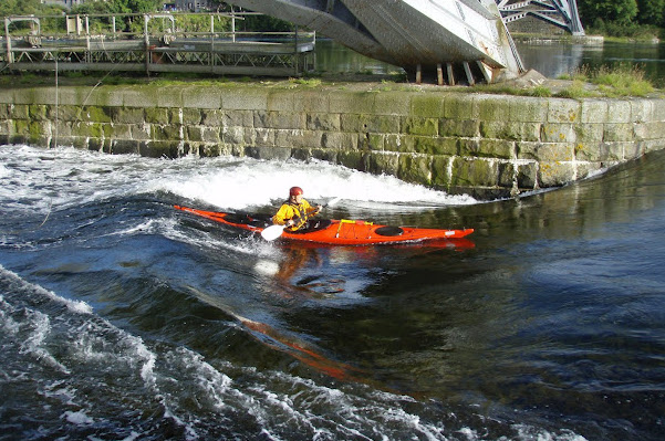 photograph of Myles on the main wave