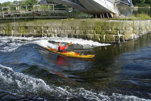 photograph of Ron on the main wave