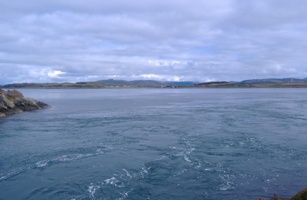 photograph looking east across to Luing