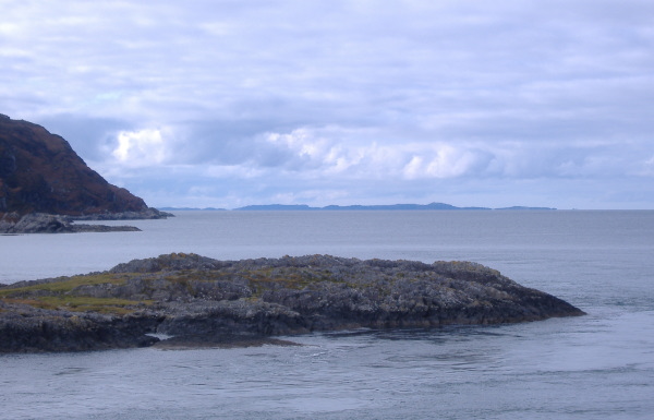 photograph looking west out to Colonsay