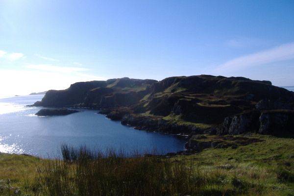 photograph looking down the east coast of Insh Island 