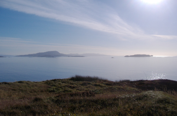 photograph looking south from Insh Island 