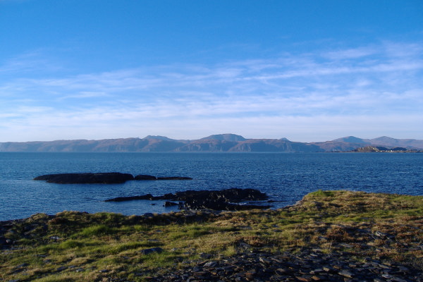 photograph looking across to Mull from the top end of Luing