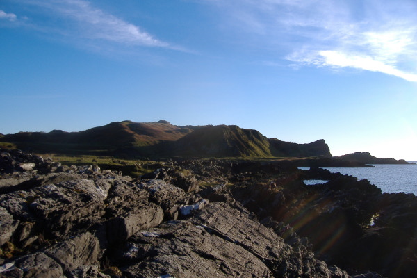 photograph looking down the west side of Luing