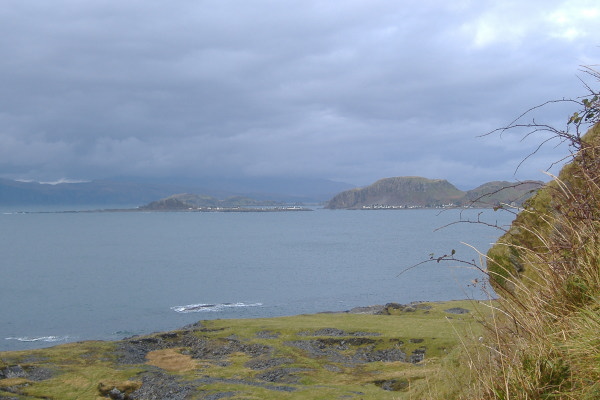 photograph looking north from Luing up the Firth of Lorne