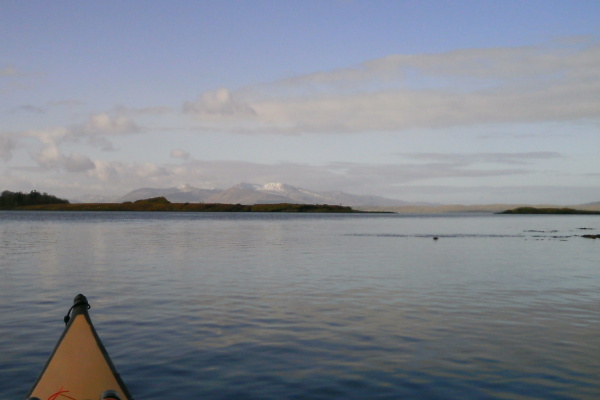 photograph looking west from Loch Etive across to Mull