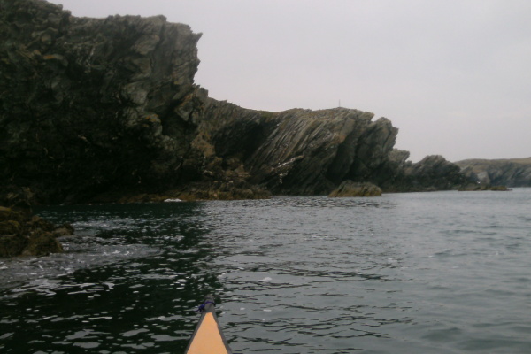 photograph looking back towards Porth Dafarch 